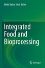 Text: "Abdul Sattar Jatoi Editor", "Integrated Food and Bioprocessing", "Springer". Grünes Cover mit einem abstrakten Muster.