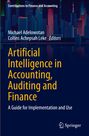 Text: "Artificial Intelligence in Accounting, Auditing and Finance". Hintergrund: Nachtszene einer stilisierten Stadt.