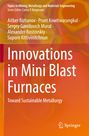 "Topics in Mining, Metallurgy and Materials Engineering", "Innovations in Mini Blast Furnaces", orange und rote Farbmuster.