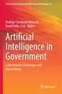 "Artificial Intelligence in Government: Latin America Challenges and Expectations". Orange Hintergrund mit weißen Texten.