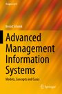 Titel: "Advanced Management Information Systems". Gelber Hintergrund mit diagonalen orange-roten Streifen.