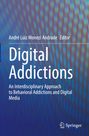 Der Text besagt: "Digital Addictions". Blaues, abstraktes Muster im Hintergrund mit Springer-Logo unten rechts.