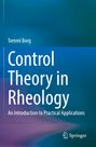 Text: "Tommi Borg, Control Theory in Rheology, An Introduction to Practical Applications." Hintergrund in Blau. Logo: Springer.