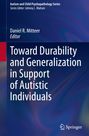 : Toward Durability and Generalization in Support of Autistic Individuals, Buch