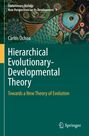 Titel: Hierarchical Evolutionary-Developmental Theory. Lebhaftes Fisch- und Blumenmuster als Hintergrund.