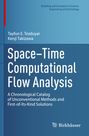 Oben links: "Tayfun E. Tezduyar, Kenji Takizawa", unten: "Space-Time Computational Flow Analysis", blaue Buchdeckel.