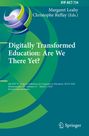 Titel: Digitally Transformed Education: Are We There Yet? Autoren: Margaret Leahy, Christophe Reffay. Verlagssymbol unten.