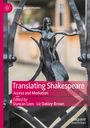 "Translating Shakespeare. Access and Mediation. Edited by Duncan Lees, Liz Oakley-Brown." Eine Metallskulptur mit ausgestreckten Armen.