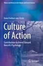 "Culture of Action" von Enno Freiherr von Fircks. Beitrag zu Boeschs Psychologie. Hintergrund ist ein gemaltes winterliches Baummotiv.