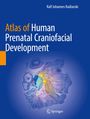 Titel: "Atlas of Human Prenatal Craniofacial Development". Illustration eines farbigen embryonalen Kopfquerschnitts.