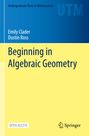 „Beginning in Algebraic Geometry“ von Emily Clader und Dustin Ross. Blau-gelbes Design, Verlag Springer.