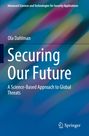 Text: "Securing Our Future: A Science-Based Approach to Global Threats." Bunter, unscharfer Hintergrund, Springer-Logo.