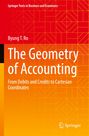 "Springer Texts in Business and Economics," "The Geometry of Accounting," rote und orange geometrische Muster. Logo unten.