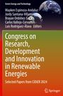 "Congress on Research, Development and Innovation in Renewable Energies. Zwei Planeten vor dunklem Hintergrund."
