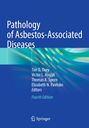 "Pathology of Asbestos-Associated Diseases, Fourth Edition" mit einem dynamischen, abstrakten blauen Muster.