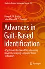 Titel: Advances in Gait-Based Identification. Rotes Cover mit Zahnräder-Illustration. Springer-Logo unten rechts.
