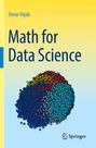 „Math for Data Science“ oben, darunter farbige Punktwolke. Oben links „Omar Hijab“, rechts unten Springer-Logo.