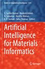 "Artificial Intelligence for Materials Informatics" steht prominent. Oben sind die Herausgeber aufgelistet. Springer-Logo unten.