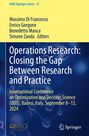 : Operations Research: Closing the Gap Between Research and Practice, Buch