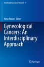 Titel: "Gynecological Cancers: An Interdisciplinary Approach". Herausgeber: Nima Rezaei. Blauer Hintergrund mit Springer-Logo.