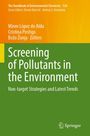 Titel: "Screening of Pollutants in the Environment". Gelber und grüner Hintergrund. Springer-Logo unten rechts.