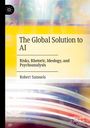 „The Global Solution to AI“; „Risks, Rhetoric, Ideology, and Psychoanalysis“ von Robert Samuels; abstrakte Farbgebung.