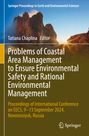 Titel: "Problems of Coastal Area Management...Environmental Management". Editor: Tatiana Chaplina. Sonnenuntergang hinter Felsen.