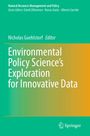 Titel: "Environmental Policy Science’s Exploration for Innovative Data". Herausgeber: Nicholas Guehlstorf. Grün-oranges Design.