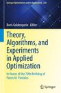 Theory, Algorithms, and Experiments in Applied Optimization, Buch