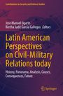 Titel: "Latin American Perspectives on Civil-Military Relations today". Hintergrundmuster: Globale Karte.