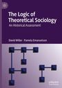 Auf violettem Hintergrund steht: "The Logic of Theoretical Sociology – An Historical Assessment". Illustration mit verbundenen Quadraten.