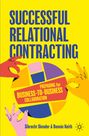 „SUCCESSFUL RELATIONAL CONTRACTING“ in Blau. Darunter Hände, die ein farbiges Diagramm greifen.