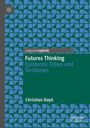 "Futures Thinking: Epistemic Tribes and Territories." Oben links ein stilisiertes Logo, geometrisches Muster als Hintergrund.