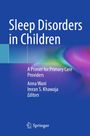 Titel: "Sleep Disorders in Children". Autoren: Anna Wani, Imran S. Khawaja. Blauer Hintergrund, Springer-Logo unten.