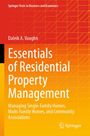 Titel: "Essentials of Residential Property Management". Autor: Daleik A. Vaughn. Verlag: Springer. Orange-rotes geometrisches Design.