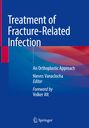 Blauer Hintergrund, Titel: "Treatment of Fracture-Related Infection", Herausgeber: Nieves Vanaclocha, Vorwort: Volker Alt.