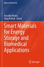 "Smart Materials for Energy Storage and Biomedical Applications." Oben blauer, unten roter Hintergrund, Springer-Logo.