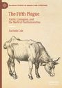 "The Fifth Plague: Cattle, Contagion, and the Medical Posthumanities" von Lucinda Cole. Strichzeichnung einer Kuh.