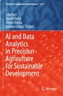 Buchtitel: "AI and Data Analytics in Precision Agriculture for Sustainable Development". Oberer Teil blau, unterer rot. Springer-Logo.