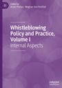 Titel: "Whistleblowing Policy and Practice, Volume I: Internal Aspects"; lila Hintergrund, Kreismuster.