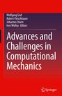 Titel: Advances and Challenges in Computational Mechanics. Autoren: Wolfgang Graf, Robert Fleischhauer, Johannes Storm, Ines Wollny. Logo unten: Springer. Hintergrund: Rot- und Violetttöne.