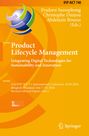 : Product Lifecycle Management. Integrating Digital Technologies for Sustainability and Innovation, Buch