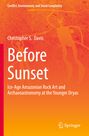 Oben steht: "Conflict, Environment, and Social Complexity". Titel: "Before Sunset" von Christopher S. Davis. Unten ein Springer Logo. Hintergrund: rote Felszeichnungen.