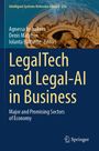 Titel: LegalTech and Legal-AI in Business. Autoren: Agnesa Inshakova, Denis Matytsin, Iolanta Baltutite. Springer-Logo. Gehirn-Illustration.