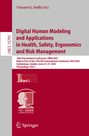 : Digital Human Modeling and Applications in Health, Safety, Ergonomics and Risk Management, Buch
