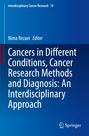 Titel: "Cancers in Different Conditions, Cancer Research Methods and Diagnosis: An Interdisciplinary Approach". Ed.: Nima Rezaei. Farben: Blau. Logo: Springer.