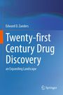 "Twenty-first Century Drug Discovery: an Expanding Landscape" von Edward D. Zanders, blauer Hintergrund, Springer-Logo.