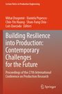 Buchtitel: "Building Resilience into Production: Contemporary Challenges for the Future". Orange-rotes Cover. Springer-Logo.
