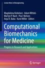 "Lecture Notes in Bioengineering", "Computational Biomechanics for Medicine", darunter bunte horizontale Streifen. Springer-Logo.