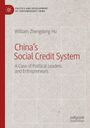 Oben links: "Politics and Development of Contemporary China". Groß: "China's Social Credit System". Beige Hintergrund.